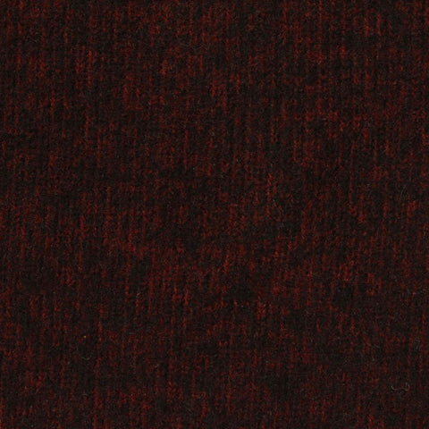 Dark Red Fine-Marl Rib Knit, Poly-Viscose
