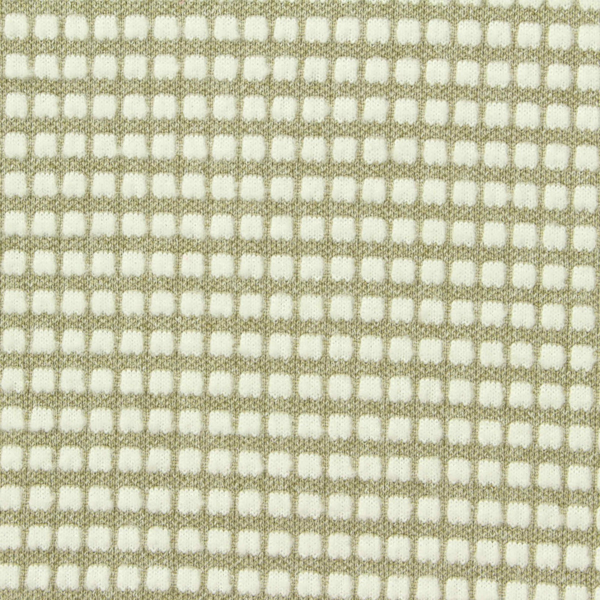 Cream Squares Interlock Knit, Polyester