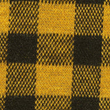 Bold Plaid Polyester Stretch Interlock Knit Fabric, 280 gsm, 150 cm — Yellow — texture