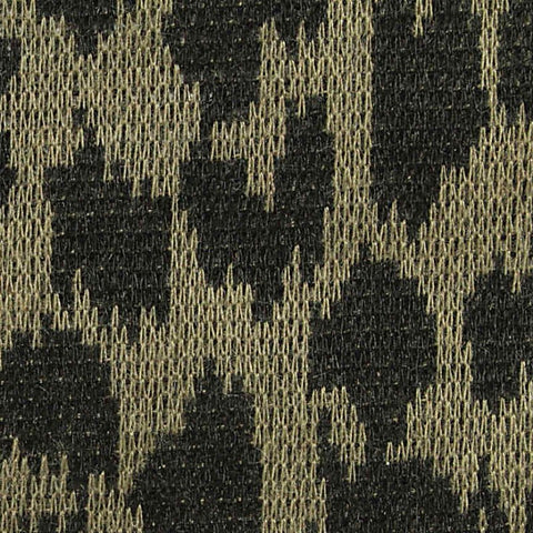 Dark Grey Leopard Interlock Knit, Polyester, 200 gsm