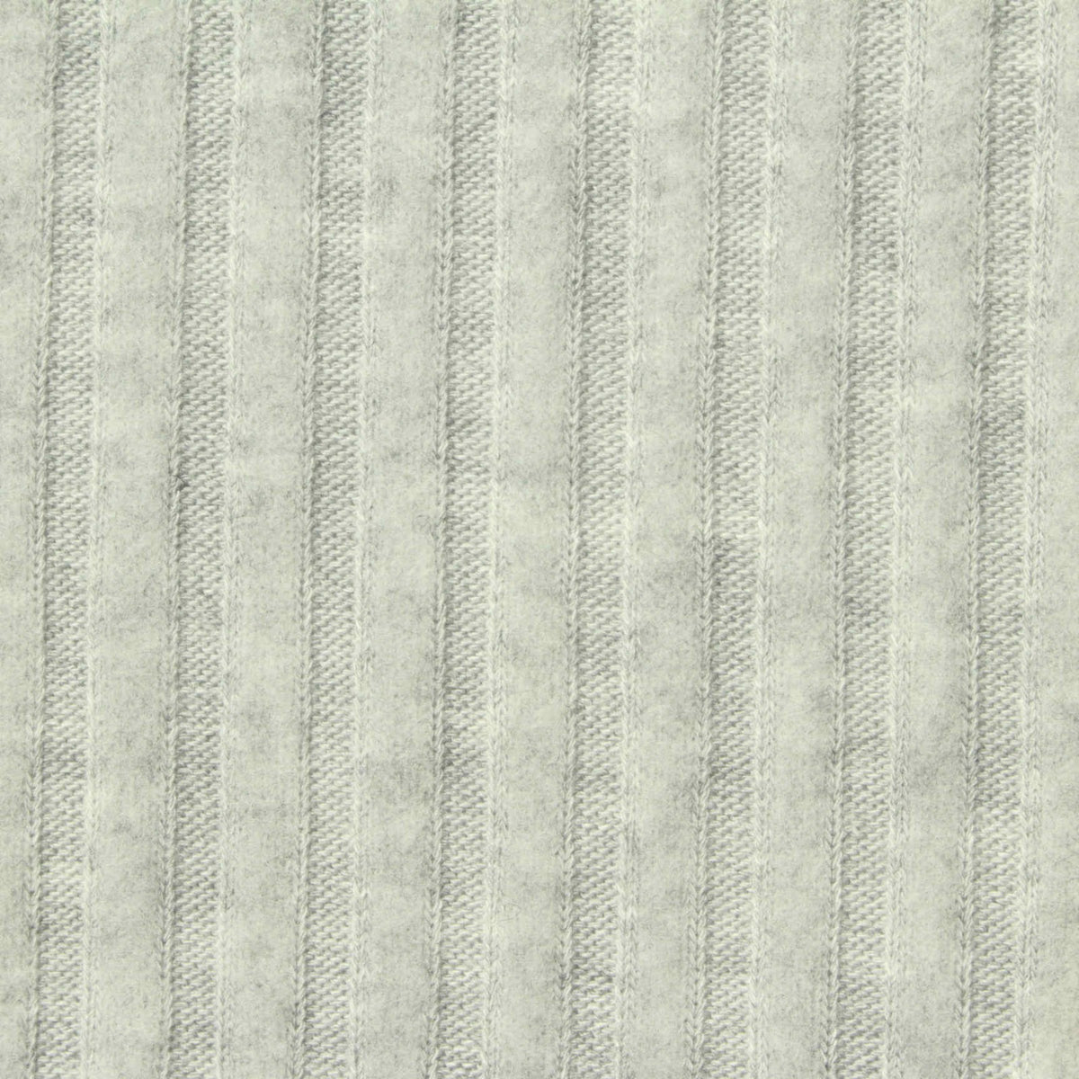Brushed Polyester Viscose Stretch Rib Knit Fabric, 213 gsm, 152 cm — Grey