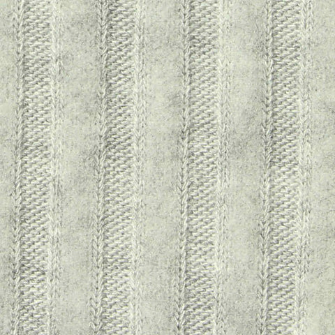 Grey Heather Rib Knit, Poly-Viscose