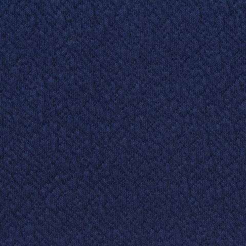 Navy Tone-on-Tone Diamond Crepe, Cotton-Poly