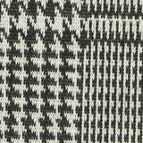 Black Houndstooth Interlock Knit, Polyester — texture