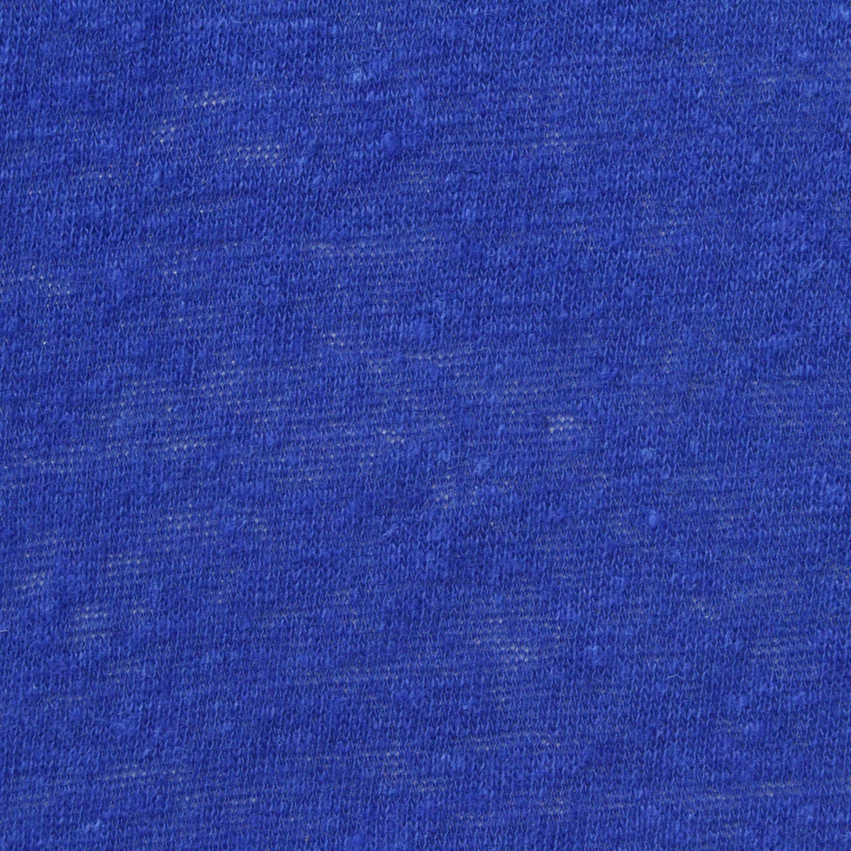 Blue Marl Jersey Knit, Poly-Linen, 176 gsm