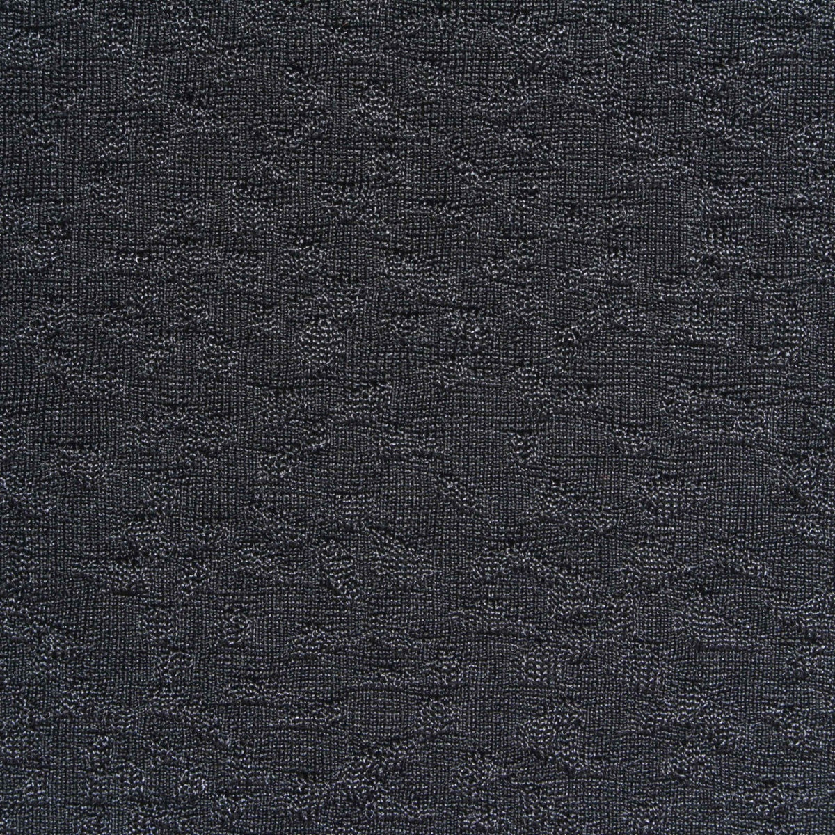 Dark Grey Abstract Rib Knit, Polyester