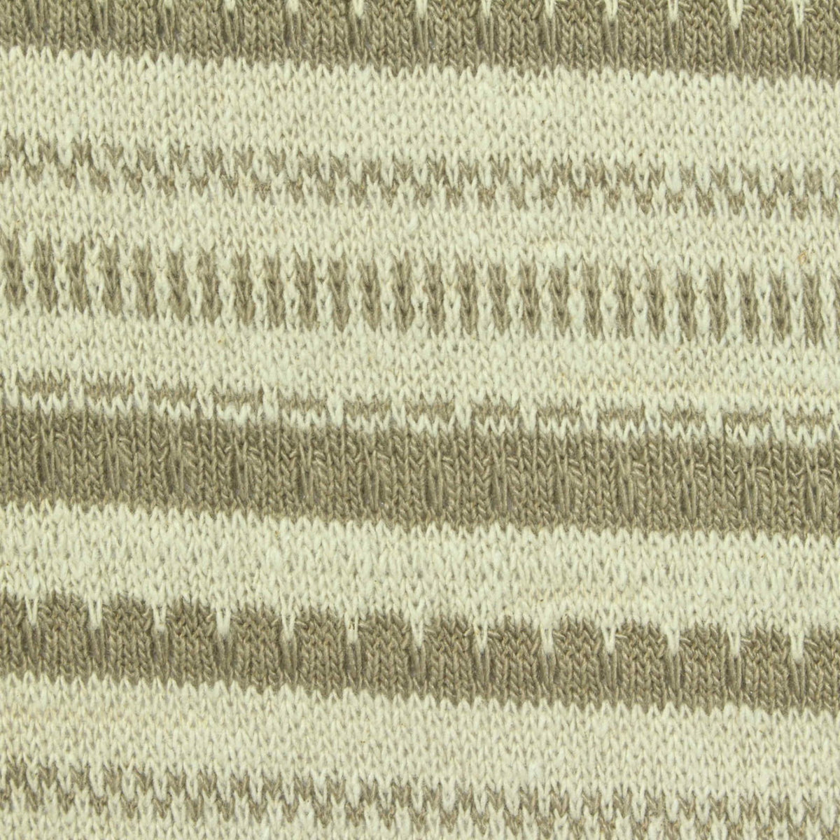 Light Beige Stripes Jersey Knit, Cotton-Poly