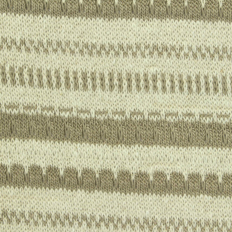 Light Beige Stripes Jersey Knit, Cotton-Poly