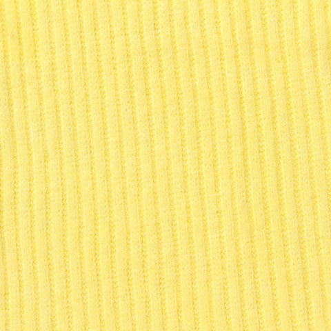 Viscose Polyester Stretch Rib Knit Fabric, 195 gsm, 175 cm — Yellow