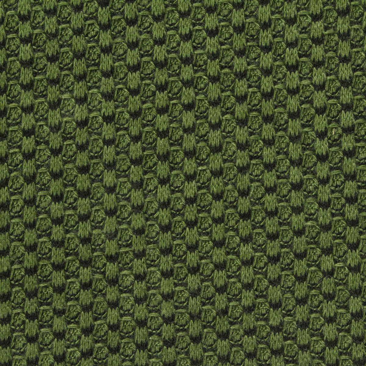 Green Geometric Waffle Knit, Poly-Viscose