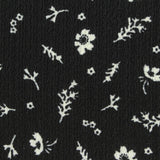 White Floral Warp Knit, Polyester