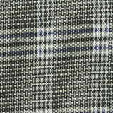 Black Plaid Interlock Knit, Polyester