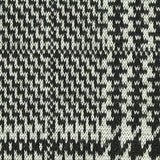 Black Houndstooth Interlock Knit, Polyester — texture