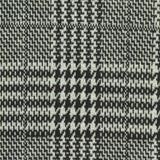 Black Houndstooth Interlock Knit, Polyester