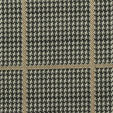 Black Houndstooth Interlock Knit, Polyester