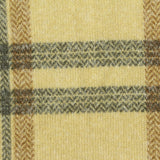 Yellow Plaid Jersey Knit, Viscose-Poly