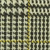 Black Houndstooth Interlock Knit, Polyester — texture