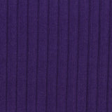 Polyester Stretch Rib Knit Fabric, 280 gsm, 152 cm — Purple
