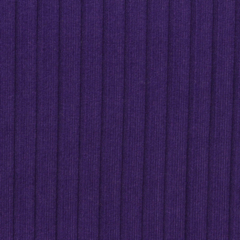 Polyester Stretch Rib Knit Fabric, 280 gsm, 152 cm — Purple