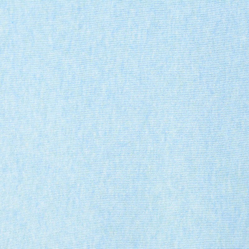 Light Blue Marl Rib Knit, Cotton, 196 gsm