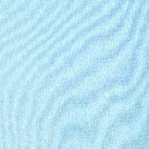 Light Blue Marl Rib Knit, Cotton, 196 gsm