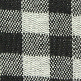 Black Check Interlock Knit, Polyester — texture