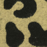 Black Animal Print Interlock Knit, Polyester