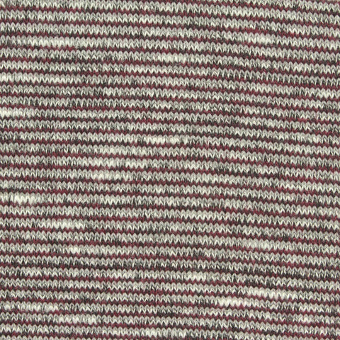 White Heathered-Marl Jersey Knit, Viscose-Poly