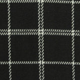 Black Check Interlock Knit, Poly-Viscose