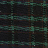 Dark Blue Plaid Interlock Knit, Poly-Viscose