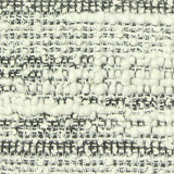 White Horizontal-Stripe Bouclé, Poly-Cotton — texture