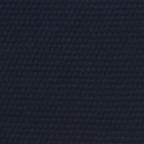 100% Cotton Piqué Knit Fabric, 145 gsm, 170 cm — Navy