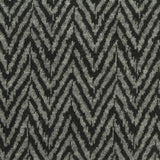 Black Chevron Jacquard, Poly-Viscose