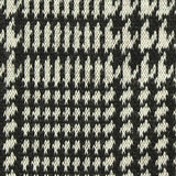 Black Houndstooth Interlock Knit, Poly-Viscose — texture