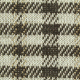 Cream Houndstooth Interlock Knit, Polyester — texture