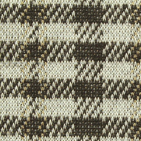 Cream Houndstooth Interlock Knit, Polyester