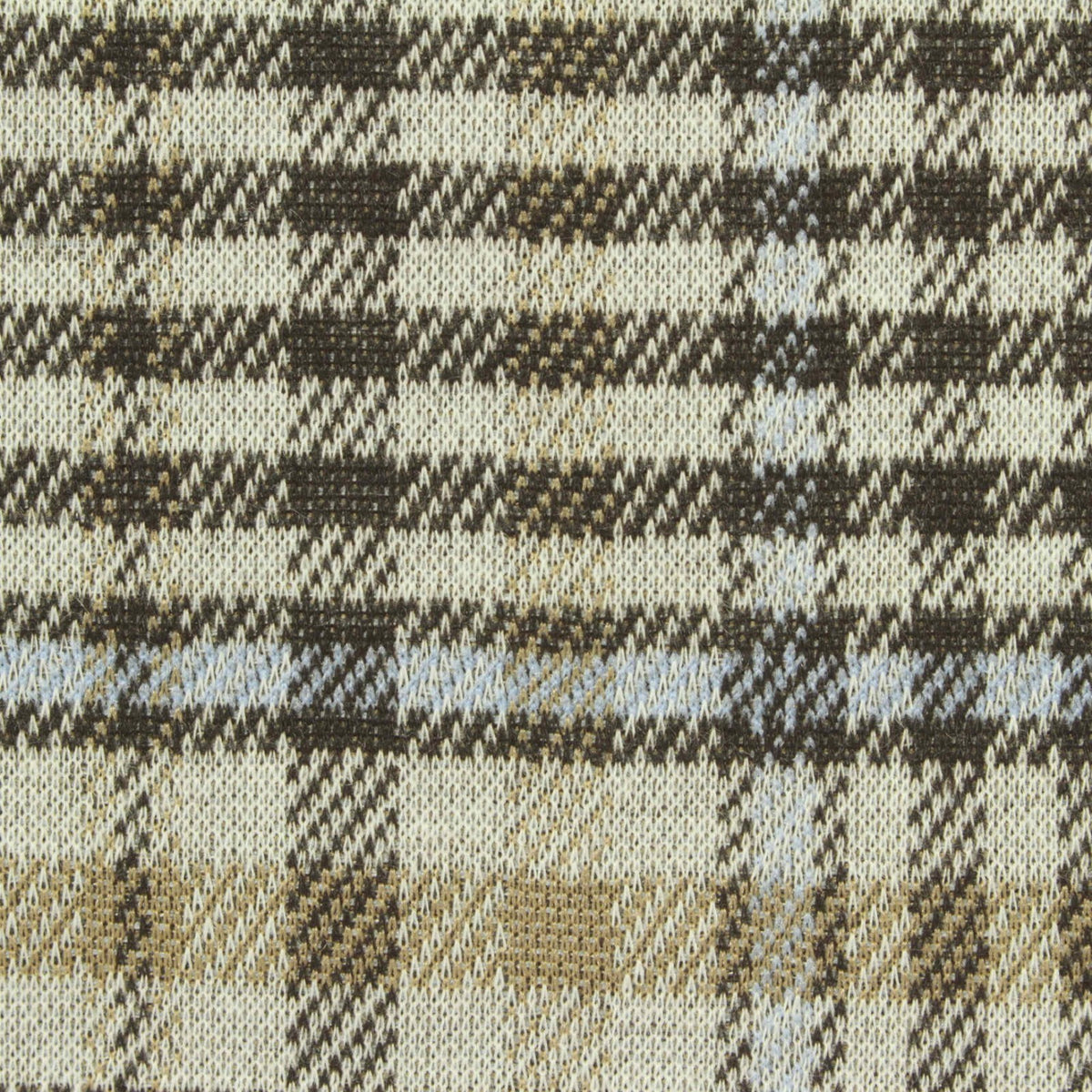 Cream Houndstooth Interlock Knit, Polyester