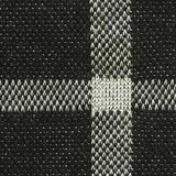 Black Check Interlock Knit, Polyester — texture