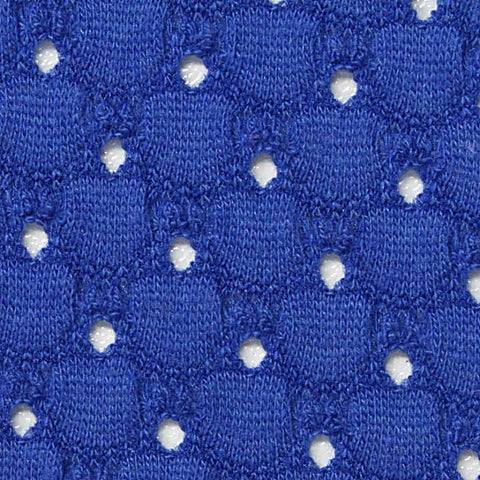 White Dots Jersey Knit, Poly-Cotton