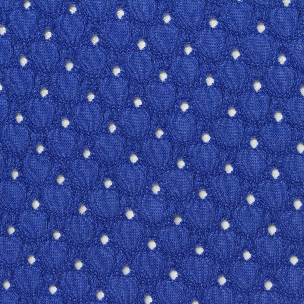 White Dots Jersey Knit, Poly-Cotton