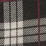 Black Plaid Interlock Knit, Polyester
