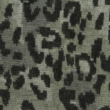 Dark Grey Leopard Interlock Knit, Polyester