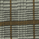 Black Plaid Interlock Knit, Polyester