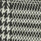 Black Houndstooth Interlock Knit, Polyester — texture