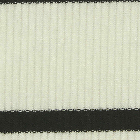 Beige Horizontal-Stripe Rib Knit, Poly-Viscose, 230 gsm