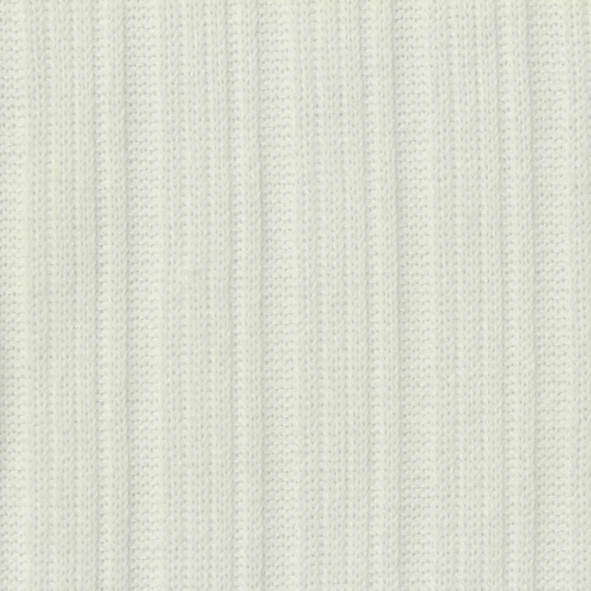 Polyester Stretch Rib Knit Fabric, 230 gsm, 143 cm — White