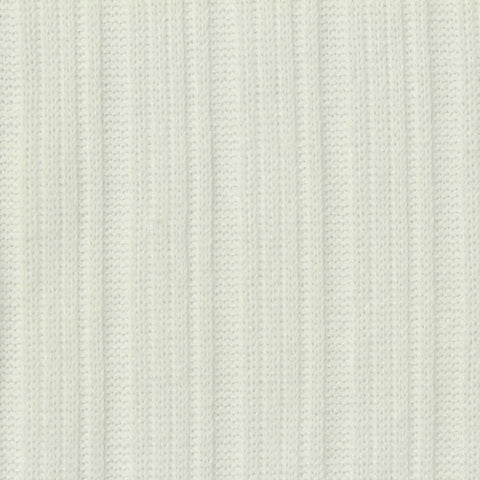 Polyester Stretch Rib Knit Fabric, 230 gsm, 143 cm — White