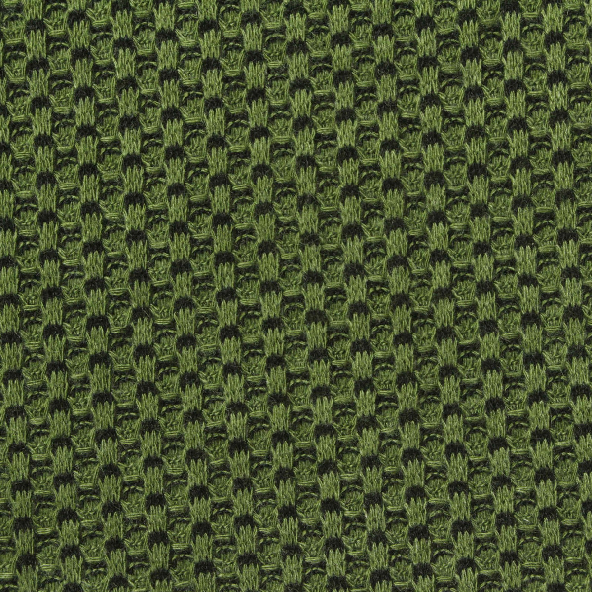 Olive Geometric Waffle Knit, Poly-Viscose