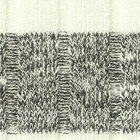 White Horizontal-Stripe Rib Knit, Viscose-Poly, 220 gsm