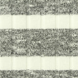White Horizontal-Stripe Rib Knit, Viscose-Poly